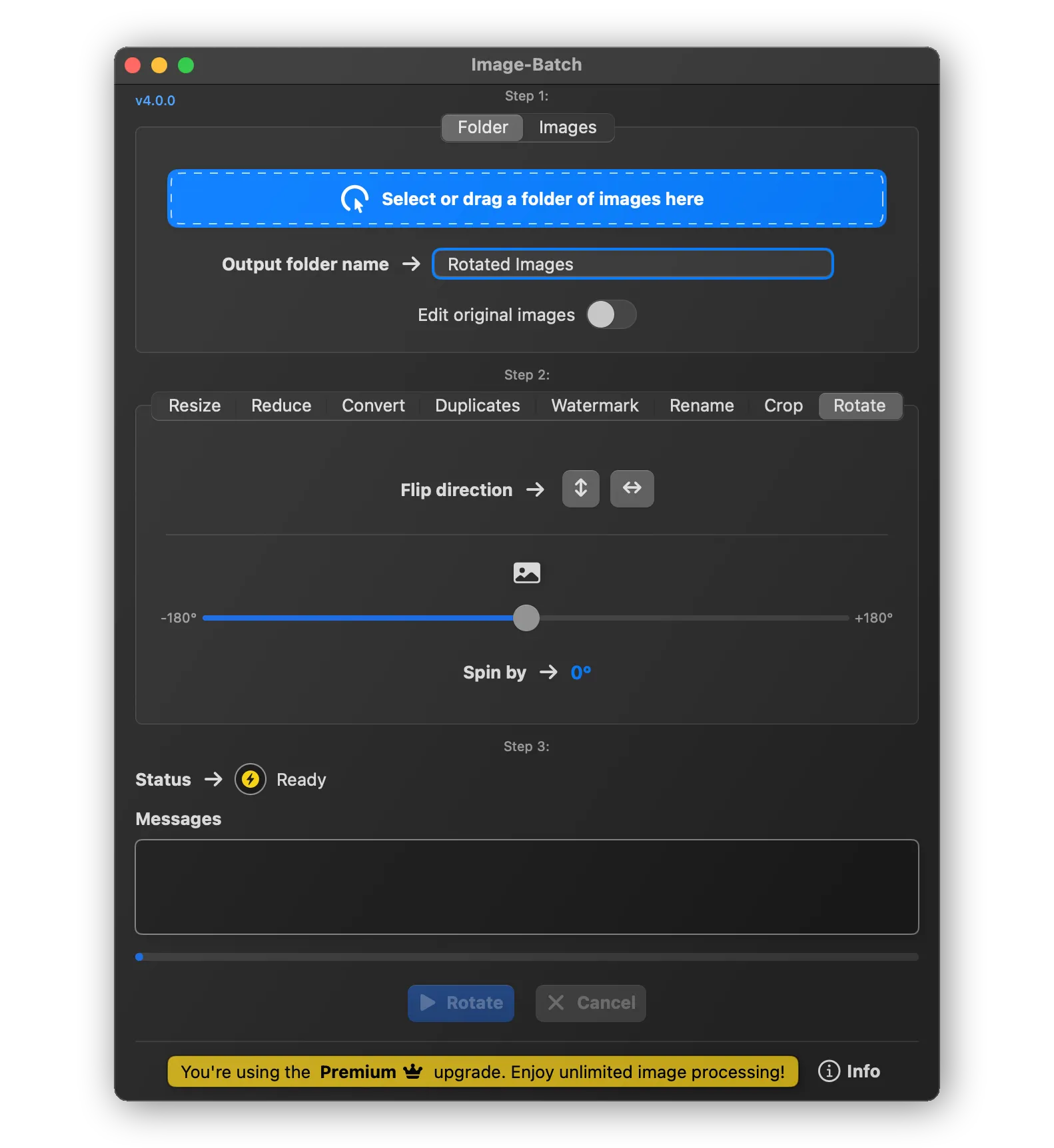 Image-Batch Rotate Feature